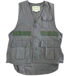 Vintage Safari Club mens cotton hunting vest size medium